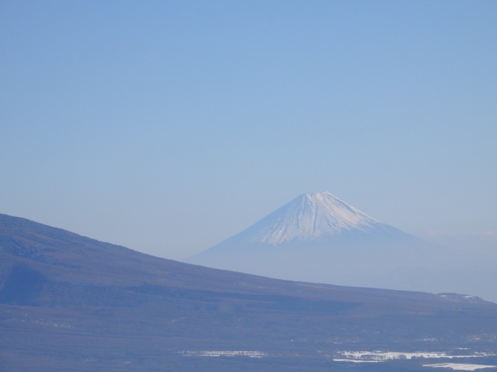車山山頂から望む富士山